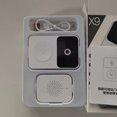 Умный видеодомофон x9. Дверной звонок wi-fi  Охранный дверной видеозвонок.