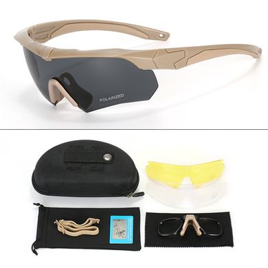 Баллистические очки со сменными линзами (койот)
