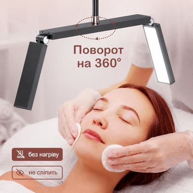 Бестеневая лампа трансформер с держателем телефона для наращивания ресниц, ресниц, тату, косметологии.