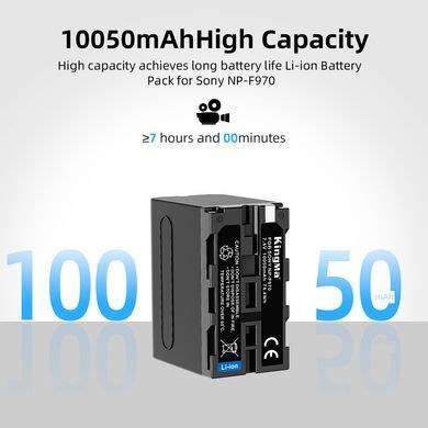 Акумулятор універсальний Kingma NP-F970 10050mAh для відеосвітла та камери