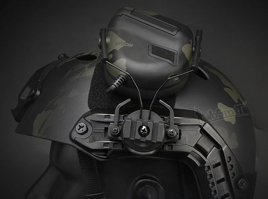 Крепление для активных наушников на шлем типа FAST (черный) для активных наушников