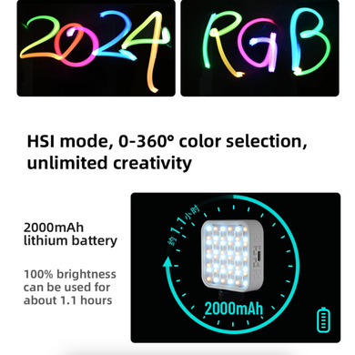 Накамерный свет Yongnuo yn60rgb ii портативная мини-светодиодная панель для камеры