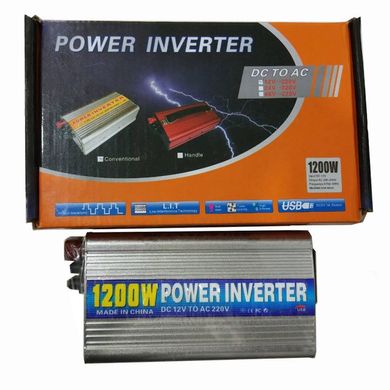 Перетворювач Power Inverter (DC 12V - AC 220V, 1200W)
