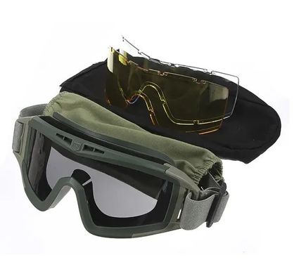 Защитные очки маска с 3-мя сменными линзами