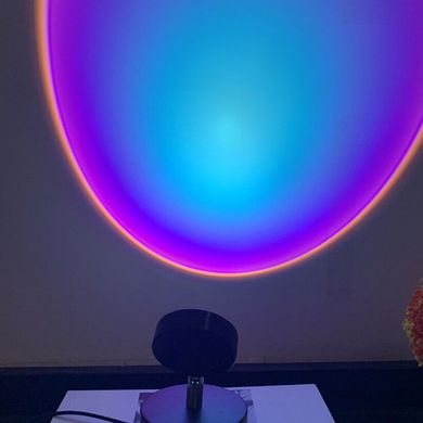 Проекционная LED лампа Sunset Lamp 23 см с эффектом солнечного света с пультом ДУ