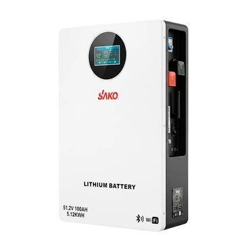 Інтелектуальна LiFePO4 батарея SAKO Li-SUN SK-51.2V 100AH WF для сонячних систем