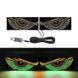 Очі на фуру 30*12см, LED-панель 2 шт Зелені