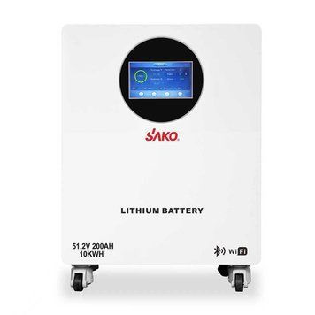 Інноваційна акумуляторна батарея SAKO SK-51.2V 200AH LiFePO4 з Wi-Fi та Smart BMS