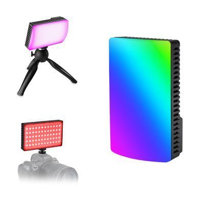 Світлодіодне RGB накамерне світло VLOGLITE K25. Лампа для відео та фотозйомки