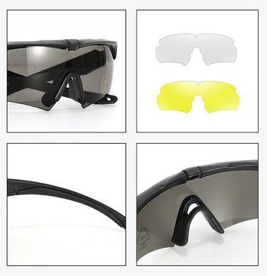Балістичні окуляри зі змінними лінзами (олива)