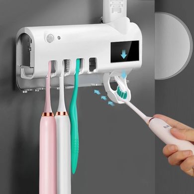 Стерилизатор зубных щеток и автоматический диспенсер для зубной пасты