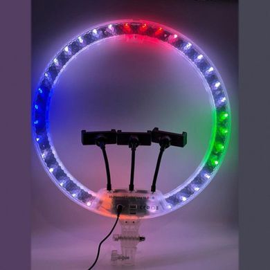 45 см 3D RGB Кільцева LED світлодіодна селфі лампа + штатив у подарунок