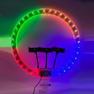 45 см 3D RGB Кільцева LED світлодіодна селфі лампа + штатив у подарунок