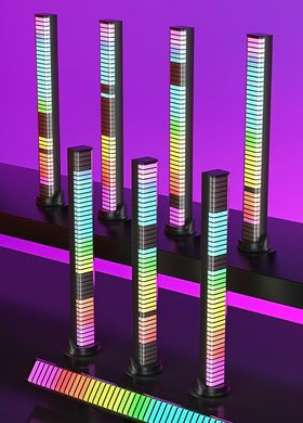 Музыкальный светильник 18 см эквалайзер с мобильным приложением, подсветка под музыку