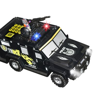 Сейф детский "Машина полиции LEGO" с отпечатком пальца