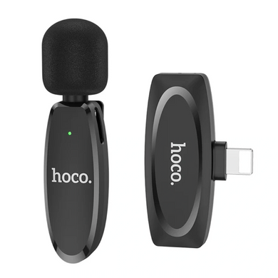 Беспроводной петличный микрофон (Type-C) hoco L15, черный
