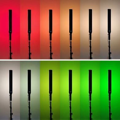 Светодиодная аккумуляторная лампа жезл R1000 RGB со штативом 2м.