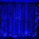 LED Гірлянда водоспад - синій (120 лампочок, 1.5 x 1.5 метри)