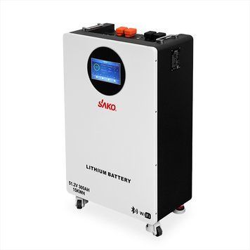 Інтелектуальна акумуляторна батарея SAKO Li-SUN SK-51.2V 300AH з Wi-Fi та Bluetooth