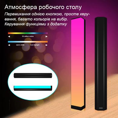 Дві настільні RGB лампи ambient smart light, фонове освітлення