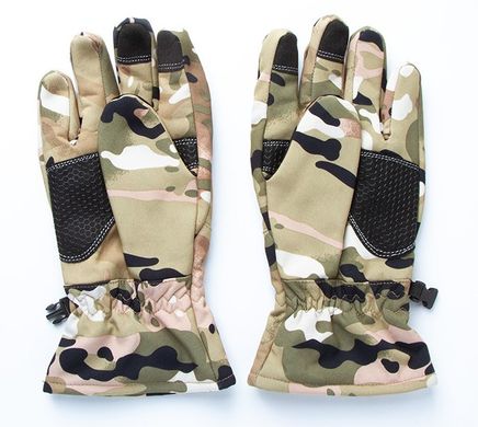 Універсальні утеплені, тактичні рукавички  Outdoor Tactics Winter Soft, XL. Мультикам