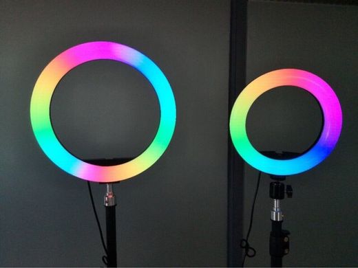 20 см RGB Кольцевая LED светодиодная селфи лампа + штатив в подарок