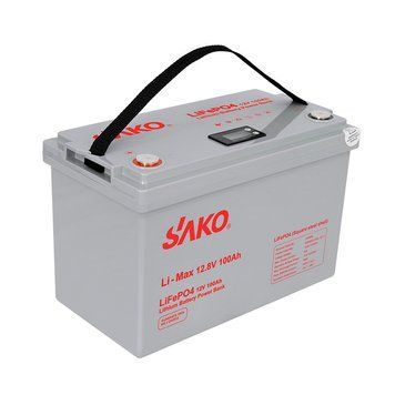 Літієва батарея SAKO Li-Max 12.8V 100Ah з Bluetooth та BMS