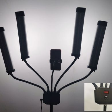 Лампа рогатка HD-65X, для б'юті майстрів зі штативом 2м та сумкою