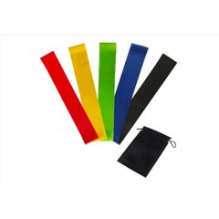 Фітнес гумки 5 шт, петлі опору, експандер exercise resistance belt, Різні кольори