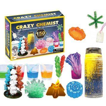 Дитячий навчальний набір для хімічних експериментів Crazy Chemist (150 експериментів)