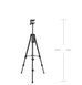Штатив Yunteng VCT-5208L 139 см для телефона и камеры с держателем и чехлом