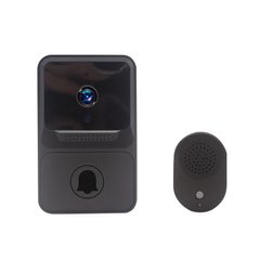 Дверний бездротовий дзвінок Z20, міні-домофон з Wi-Fi, відеодомофон. Чорний