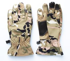 Универсальные утепленые, тактические перчатки   Outdoor Tactics Winter Soft, XL. Мультикам.