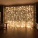 LED Гірлянда штора - теплий білий (200 лампочок, 3 x 2 метри)