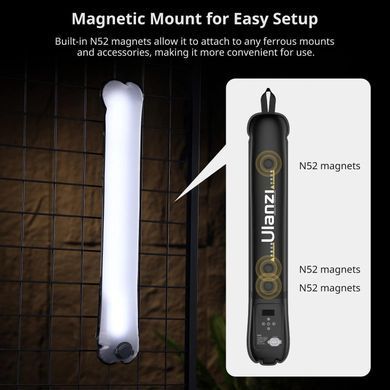 Надувной свет Ulanzi UA12 для фото и видео 12ВТ Portable Air Tube LED видеосвет Bi-Color