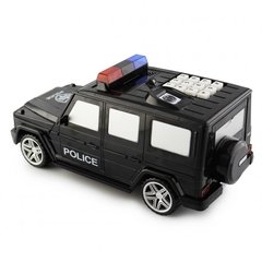 Детский сейф копилка с кодом и отпечатком пальца "Машина полиции Гелендваген"