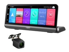 Видеорегистратор на торпеду 8" (Android 8.1, touch screen, 2GB+32GB, 4G, G-Sensor, Bluetooth, GPS, Wi-Fi, ADAS, FM)