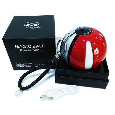 Зарядка, повербанк, зовнішній акумулятор Pokeball Power Bank 10000 мАг (зарядний пристрій Покебол Magic ball Pokemon GO)