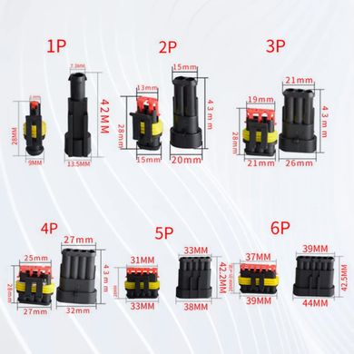 Набір водонепроникних автомобільних роз'ємів (708 шт.)