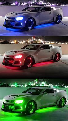Подсветка днища автомобиля с мобильным приложением светодиодная RGB 120*150 см