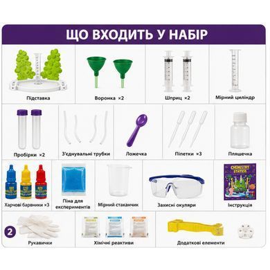 Великий навчальний набір для хімічних експериментів (239 дослідів)