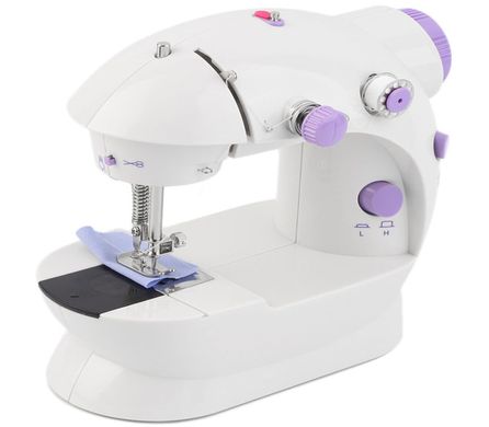 Портативна міні швейна машина із двома регуляторами швидкості Portable Mini Sewing Machine with 2 speed control, Білий