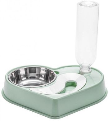 Годівниця 2в1 миска з автоматичною напувалкою для собак і кішок dog cat bowl