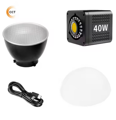 Постійне світло 40W, студійне світло з акумулятором та пультом P40C
