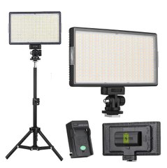 Аккумуляторний освітлювач відеосвітло зі штативом 2м лампа для фото та відео 416 LED