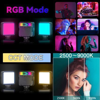 Накамерный RGB свет Puluz. Видеосвет для фото и видеосъемки. PU560B