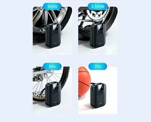 Портативный компрессор для автомобиля Usams US-ZB215 Mini Car Air Pump 5000mAh