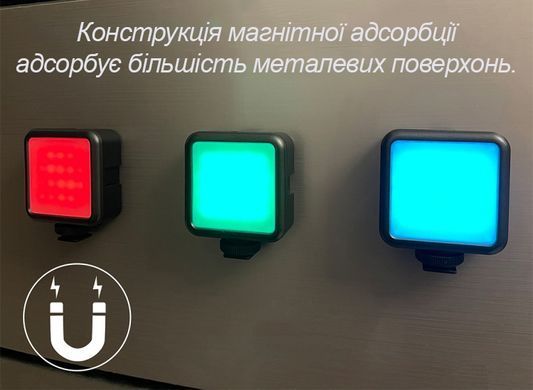 Накамерный RGB свет Puluz. Видеосвет для фото и видеосъемки. PU560B